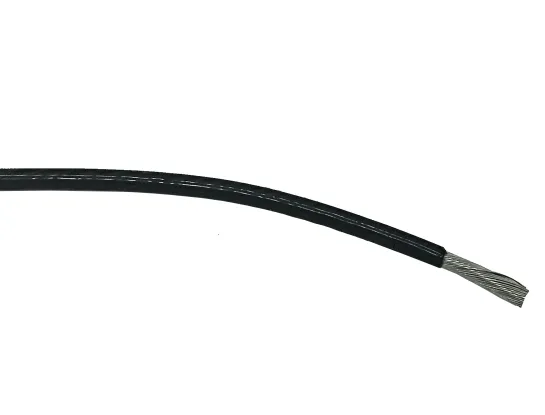 FEP Teflonkabel 1 x 6 mm² schwarz Litze für Elektromotor Schaltschränke Öfen Geräte