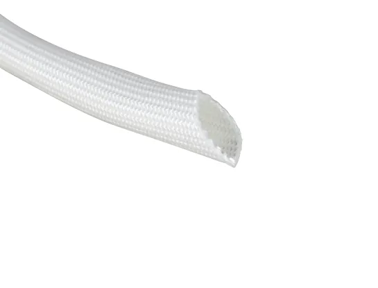 Glasfilament-Textilschlauch mit Silikonelastomerbeschichtung - 10,0 mm Ø innen  Natur