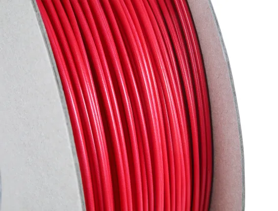 Glasfilament-Textilschlauch mit Silikonelastomerbeschichtung - 3,5 mm Ø innen rot/braun
