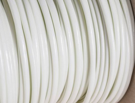 Glasseidenschlauch Natur - Ø-innen 3,5 mm 200m / lose als Ring gewickelt