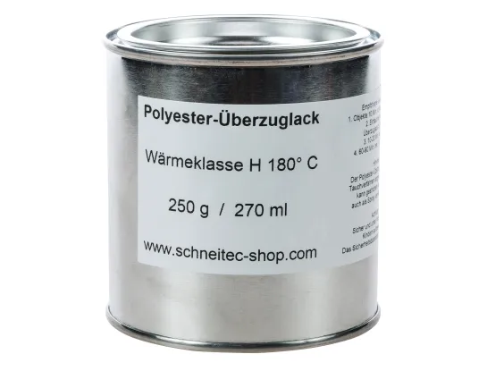 Polyester-Überzugslack 250g/250ml, Tränkharz, Gießharz, Wärmeklasse H,