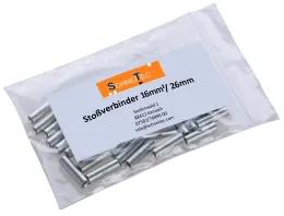 Stoßverbinder 16 mm² / 26 mm lang